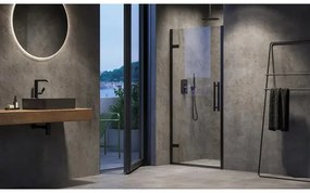 Sprchové dvere RAVAK Cool! COSD1-90 black+Transparent X0VV70300Z1