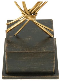 Svietnik v zlatej farbe Mauro Ferretti Oasis