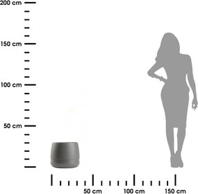 Květináč LUNA Vase 34,8 cm antracitový