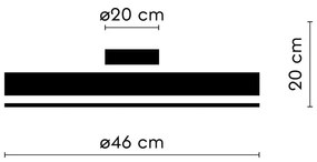 Biele LED stropné svietidlo Enkel – SULION