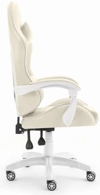 Herné kreslo HC-1000 Beige - zamatová látka