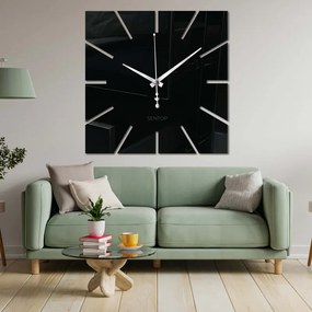 Nástenné hodiny minimalistický štvorcový dizajn | SENTOP X0099