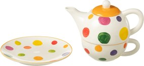 Set 2ks bielo-čierna miska so zlatými detailmi Hollywood - Ø 14*6 cm