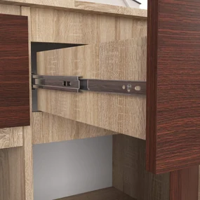 Komoda Kuwait 3D 3D (dub sonoma + wenge). Vlastná spoľahlivá doprava až k Vám domov. 1117163