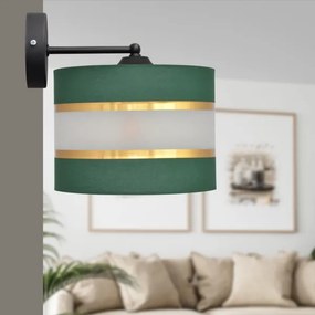 Nástenná lampa HELEN 1xE27/15W/230V zelená/zlatá