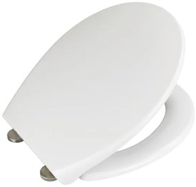 WENKO 22973100-WC sedadlo DELOS 44,5x37,5 cm biela/strieborná