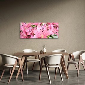 Obraz - Ružové ľalie (120x50 cm)