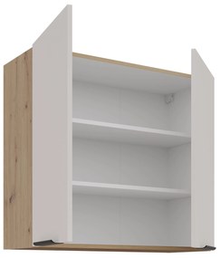 Horná kuchynská skrinka Sayla 80 G-72 2F (kašmír + dub artisan). Akcia -18%. Vlastná spoľahlivá doprava až k Vám domov. 1121422