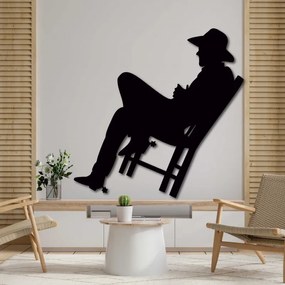 Elegantný drevený obraz na stenu -  KOVBOJ | SENTOP PR0437 plywood