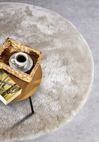 ELLE Decoration, Kusový koberec Cosy 106111 Cream kruh z kolekcie Elle, 160x160 (priemer) kruh, biela, obývacia izba