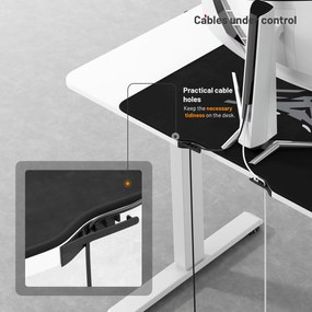 Výškovo nastaviteľný stôl Diablo X-Tensio 1100 biely