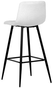 Autronic Barová stolička, biela, látka, AUB-X7015 WT2