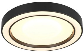 Čierno-biele LED stropné svietidlo ø 40 cm Arco – Trio