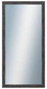 DANTIK - Zrkadlo v rámu, rozmer s rámom 50x100 cm z lišty LYON čierna (2705)