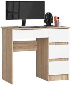 PC stolík Alineadas (dub sonoma + biela). Akcia -12%. Vlastná spoľahlivá doprava až k Vám domov. 1117068