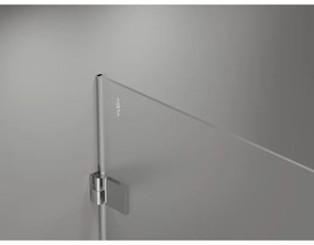 Mexen Lunar-B L, 1-krídlový sprchový kút, ľavý, 80 x 80 cm, 8mm číre sklo, chrómový profil, 832L-080-080-01-00-L