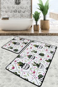 Súprava 2 kusov kúpeľňových predložiek Glauce viacfarebná