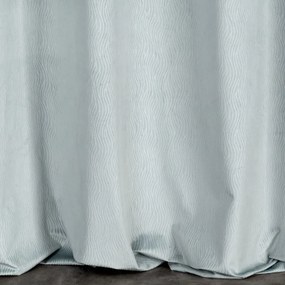 Dekorstudio Zamatový záves s vlnitým vzorom LILI - svetlomodrý
