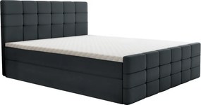 Boxspringová posteľ, 160x200, sivá, BEST