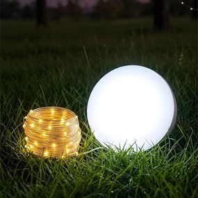 Solárna LED svetelná reťaz Corda, 9000k + 3000k, 8m