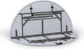 Okrúhly cateringový stôl, 1520 x 740 mm, skladacia doska