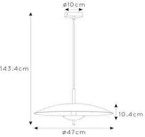 Lucide 30461/09/30 - LED Stmievateľný luster na lanku VULCAN LED/9W/230V čierna