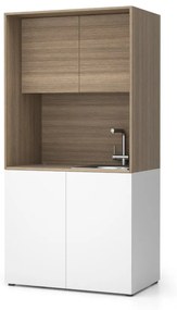 PLAN Kuchynka NIKA s drezom a batériou 1000 x 600 x 2000 mm, dub prírodný, pravé