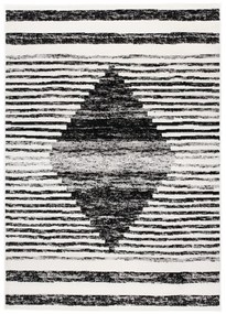 Kusový koberec PP Medina krémovočierný 160x229cm