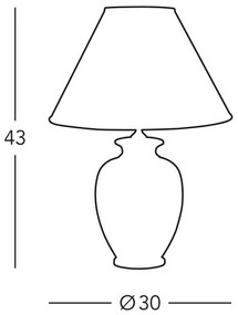 Kolarz 0014.73.4 - Stolná lampa GIARDINO 1x E27/100W/230V
