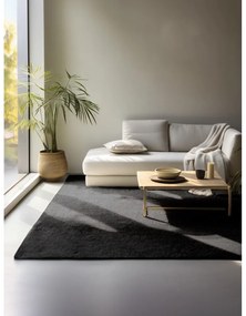 Čierny jutový koberec 80x150 cm Bouclé – Hanse Home