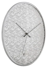Karlsson 6005SI dizajnové nástenné hodiny strieborná, pr. 40 cm