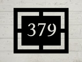 Číslo domu 6 Farba: Čierna, Počet číslic: 1-3 číslice