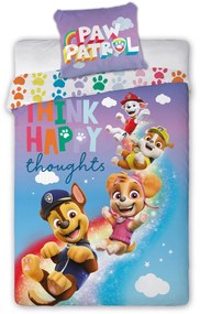DETSKÉ BAVLNENÉ OBLIEČKY PAW PATROL 160X200 CM, 1KS 70X80 CM VZOROVANÉ