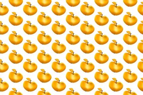 Tapeta zlaté jablká