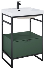 Elita Indus, skrinka pre rám 60cm, zelená matná, ELT-168749