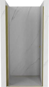 Mexen Pretoria, 1-krídlové sprchové dvere do otvoru 100 x 190 cm, 6 mm číre sklo, zlatý profil, 852-100-000-50-00