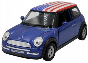 008805 Kovový model auta - Nex 1:34 - MINI COOPER (USA) Modrá