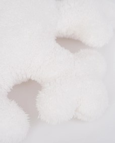 Vianočný vankúšik - Snehová vločka biela