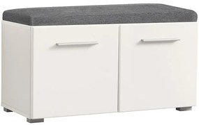 Skrinka na topánky Beny 2d Biely/Biely Lesk 11008567