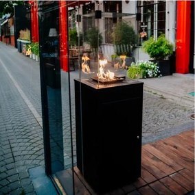 Plynový ohrievač s diaľkovým Patio Mini Glass Black