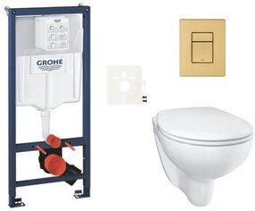 Závesný wc set do ľahkých stien / predstenová montáž Grohe Bau Ceramic SIKOGRSBAUSCGN0