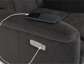 Polohovacie kreslo hnedé elektrické TV-925 BR2