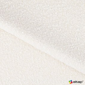 Biela čalúnená dvojlôžková posteľ s úložným priestorom s roštom 140x200 cm Dizzle – ELTAP