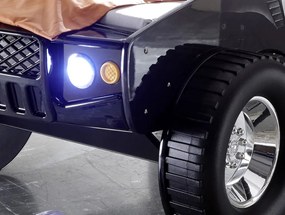 Detská posteľ Jeep 90x200 cm, čierne závodné auto