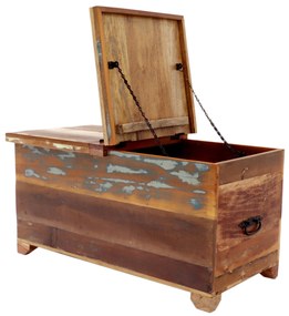 furniture-nabytek.cz - Starobylá truhla 90x45x45 z recyklovaného mangového dreva