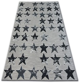 Kusový koberec LISBOA 27219/956 hviezda čierny