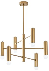 Závesné svietidlo v zlatej farbe s kovovým tienidlom Gharib – Opviq lights