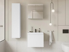 Kúpelňový nábytok Damysos I, Farby: wotan / biely, Sifón: so sifónom, Umývadlová batéria: Maro Blo 020M
