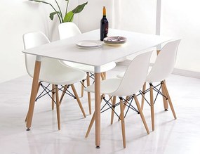 ModernHome Drevený štvorcový stôl do jedálne - 120x80 cm