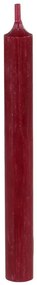 Červená úzka sviečka dinner red - Ø 2*18cm / 7h